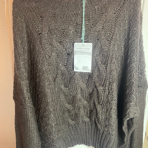 ｗｏｏｄｅｎ ｓｈｉｐｓ ｃａｂｌｅ ｋｎｉｔ ｓｗｅａｔｅｒ - Picture 4 of 5